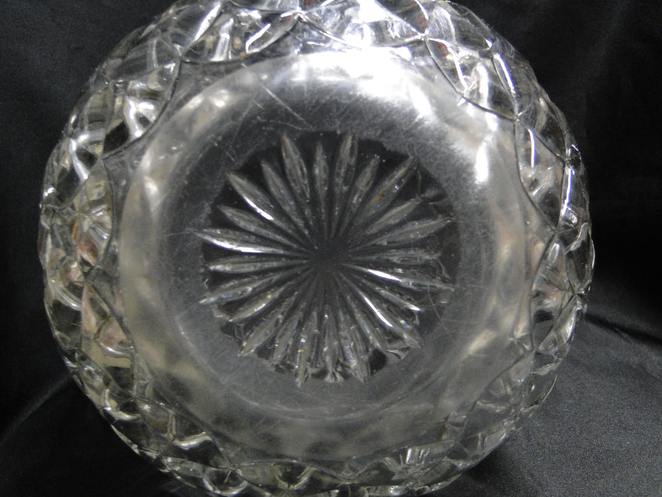 Clear w/ Square Pattern: Water Pitcher, 8 1/2" Tall, As Is -- MG#197