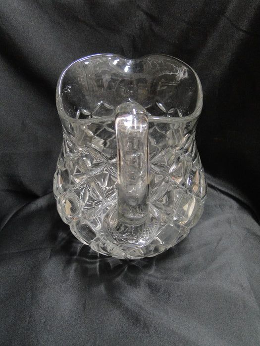 Clear w/ Square Pattern: Water Pitcher, 8 1/2" Tall, As Is -- MG#197