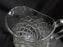 Clear w/ Square Pattern: Water Pitcher, 8 1/2" Tall, As Is -- MG#197