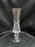 Clear w/ Fan & "X" Cuts: Vase, 8 1/8" Tall, 2 3/8" Top Diameter -- MG#207