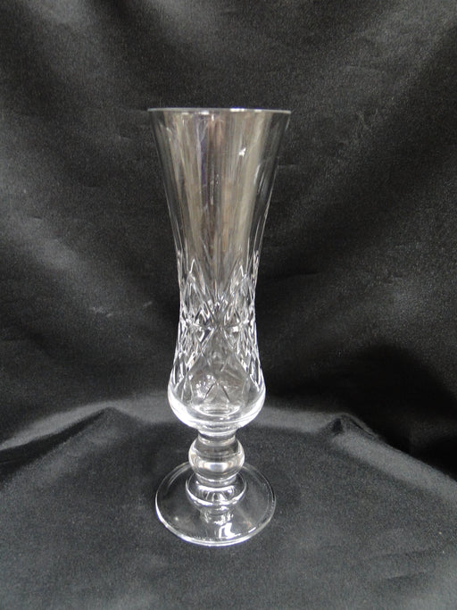 Clear w/ Fan & "X" Cuts: Vase, 8 1/8" Tall, 2 3/8" Top Diameter -- MG#207