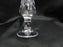 Clear w/ Fan & "X" Cuts: Vase, 8 1/8" Tall, 2 3/8" Top Diameter -- MG#207