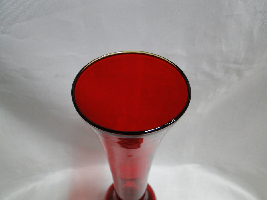 Red All Over: Bud Vase, 9 7/8" Tall  --  MG#213