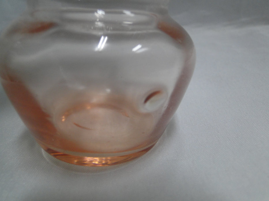 Light Pink All Over, Ruffled Top Edge: Bud Vase, 8 1/8" Tall  --  MG#216