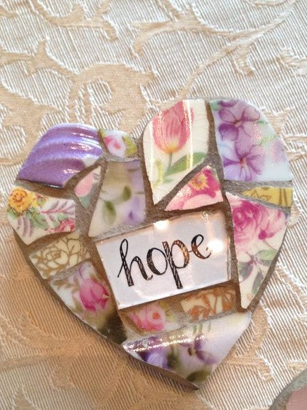 Mosaic Art Class Using Porcelain Plates: Private Class, Four or Six People
