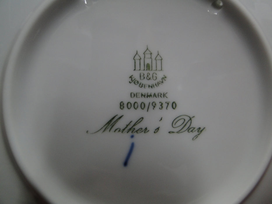 Bing & Grondahl Mother's Day Blue Mors Dag Plate 1970 Bird & Chicks