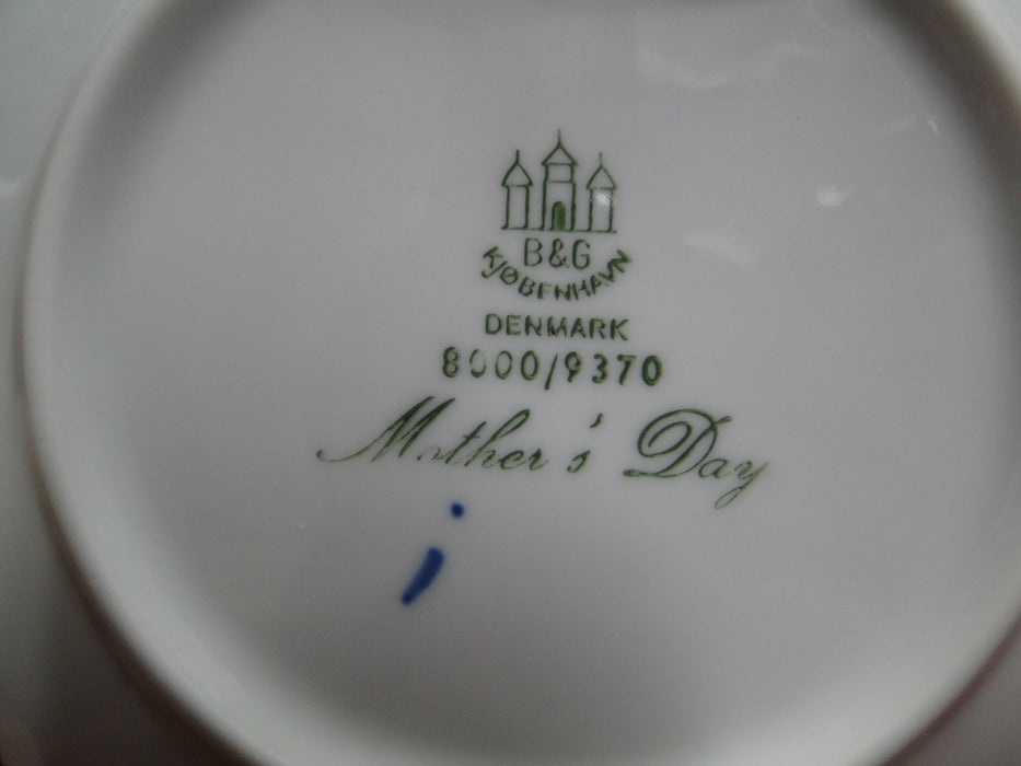 Bing & Grondahl Mother's Day Blue Mors Dag Plate 1970 Bird & Chicks