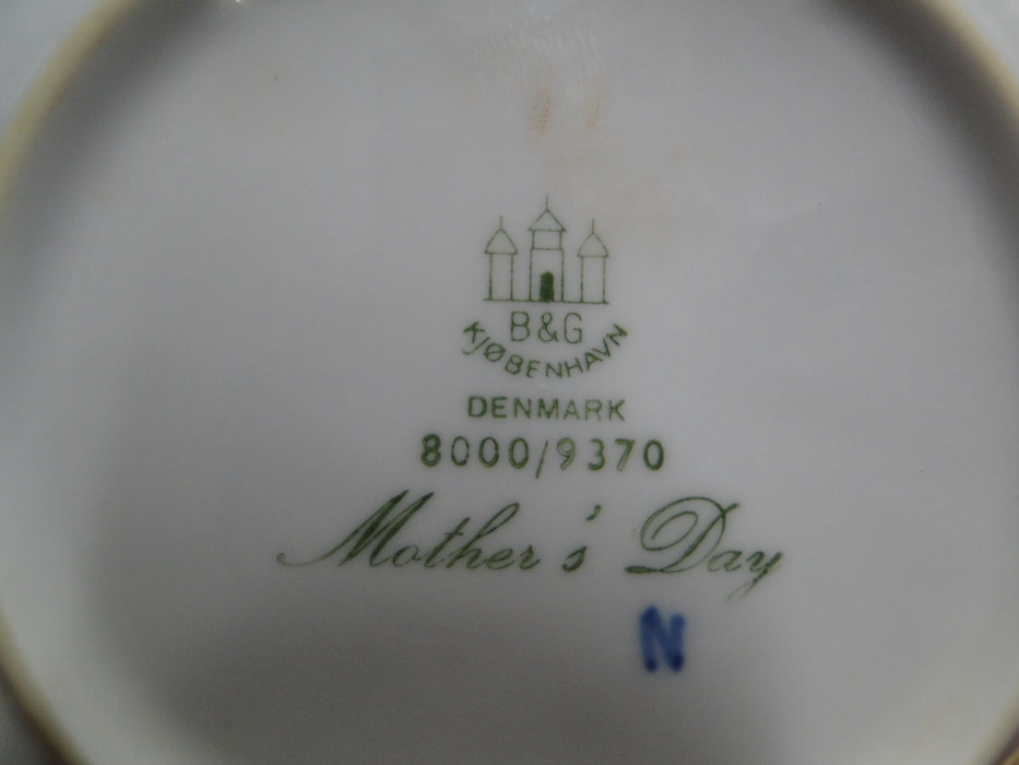 Bing & Grondahl Mother's Day Blue Mors Dag Plate 1970 Bird & Chicks