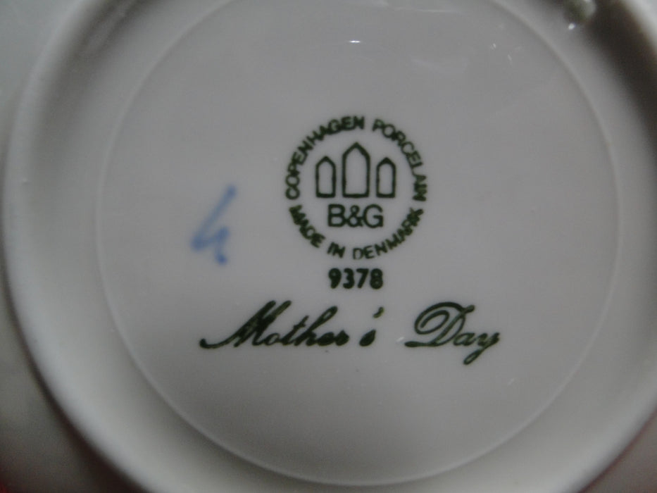 Bing & Grondahl Mother's Day Blue Mors Dag Plate 1978 Grebe