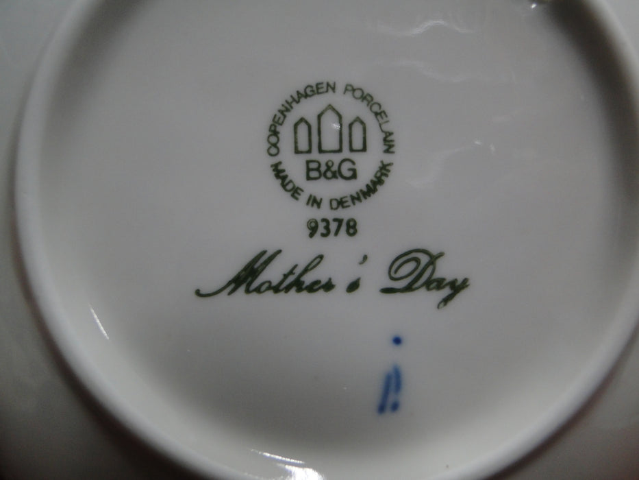 Bing & Grondahl Mother's Day Blue Mors Dag Plate 1978 Grebe