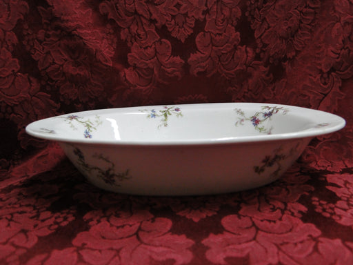 Haviland (Limoges) Fuchsia Pink & Blue Floral: Round Serving Bowl, 9"