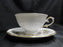 Tirschenreuth Fruit, White, Scalloped: Cup & Saucer Set w/ Peaches, 2 3/8"