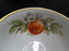Tirschenreuth Fruit, White, Scalloped: Cup & Saucer Set w/ Peaches, 2 3/8"