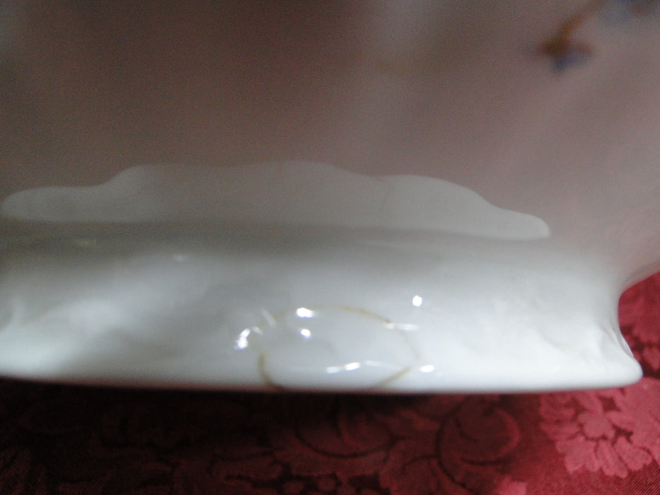 Haviland (Limoges) Schleiger 1022-1, Blue Floral: Round Tureen & Lid, As Is