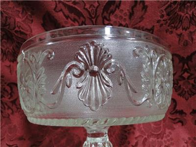 Clear Sandwich Glass: Compote, 6 1/2" x 5 1/2" Tall  -- MG#234