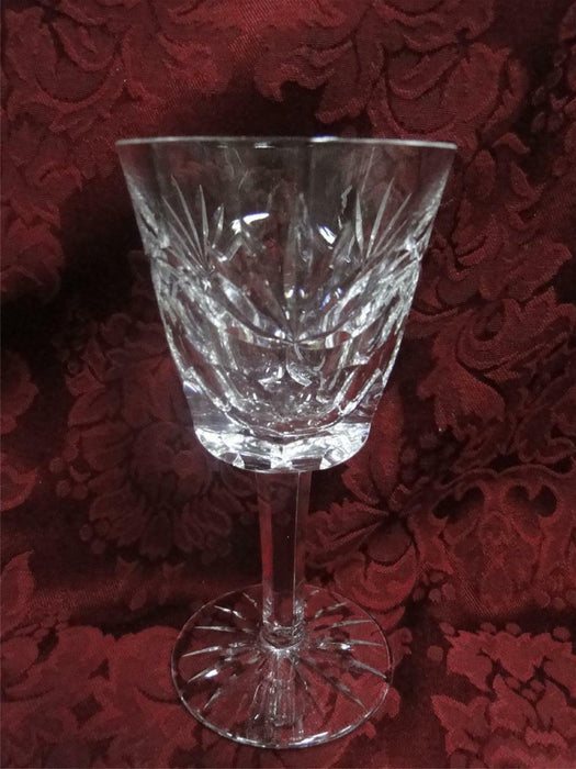 Waterford Crystal Ashling, Cut Fans & Panels: Claret Wine (s) 5 7/8" Tall