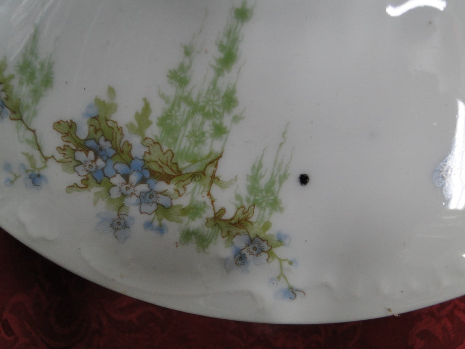 Haviland (Limoges) Schleiger 1022-1, Blue Floral: Round Tureen & Lid, As Is