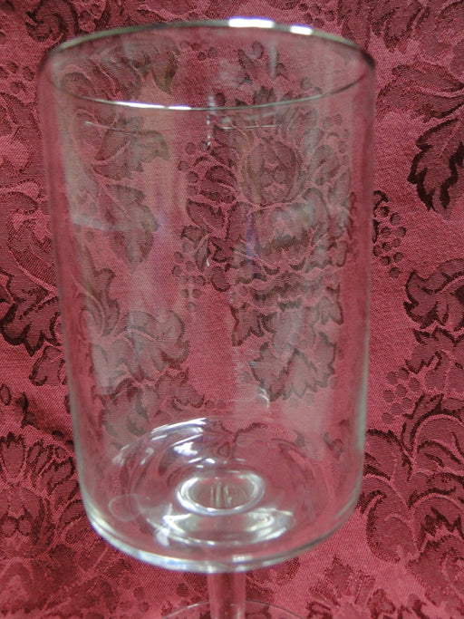 Clear Crystal w/ Platinum Trim: Iced Tea Goblet (s), 7" Tall  -- CR#047