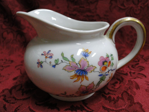 Haviland (Limoges) Head 56, Pink & Yellow, CHF 189: Creamer / Cream Pitcher