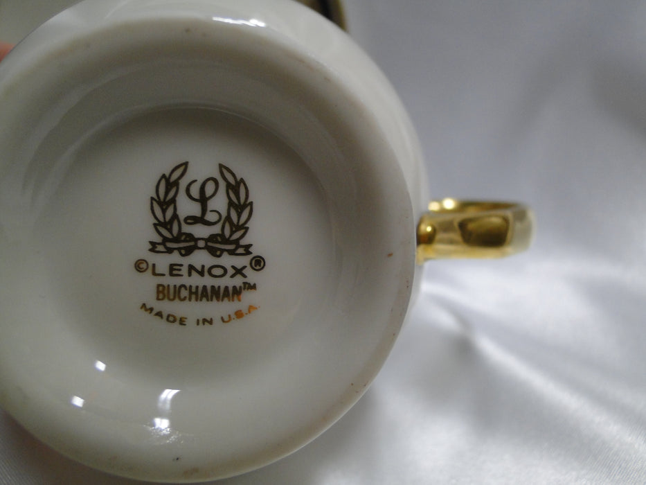 Lenox Buchanan, Cobalt & Tan, Gold: Cup & Saucer Set (s), 2 3/4"