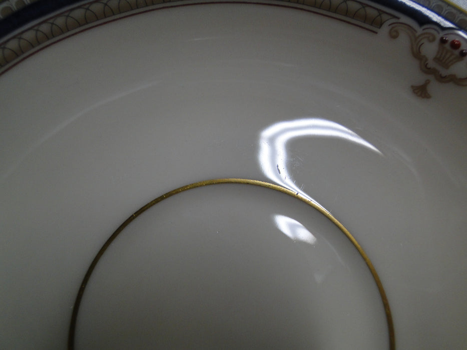 Lenox Buchanan, Cobalt & Tan, Gold Trim: Cup & Saucer Set (s), 2 3/4"