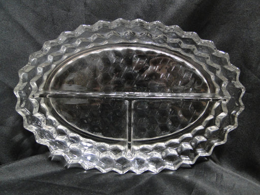 Fostoria American Clear: 3-Part Relish Dish, 10 1/2" x 7 1/4"