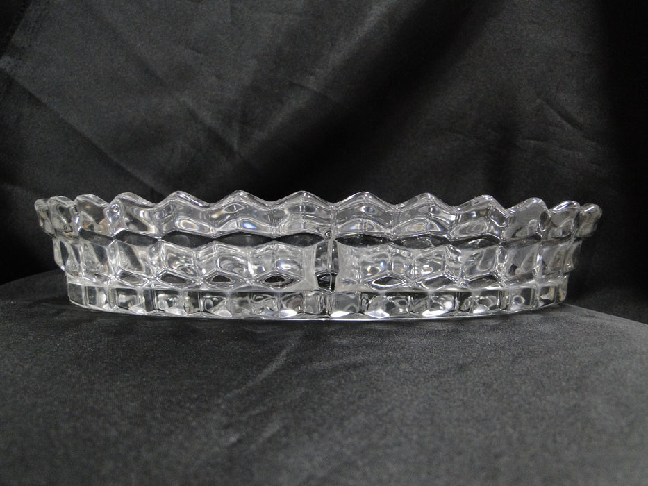 Fostoria American Clear: 3-Part Relish Dish, 10 1/2" x 7 1/4", As Is