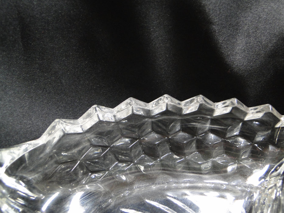 Fostoria American Clear: 2-Part Relish Dish w/ Handles, 12" x 5 1/2"