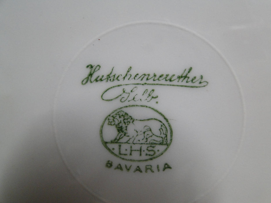 Hutschenreuther HUT99 White w/ Encrusted Gold, Gold Verge: Luncheon Plate (s)
