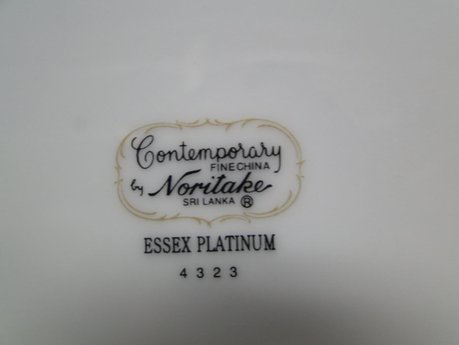 Noritake Essex Platinum, Encrusted Floral Band: UNUSED Salad Plate (s), 8 1/4"