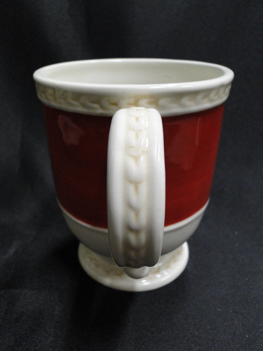 Fitz & Floyd Town and Country, Red Band: Mug (s), 4 1/2" Tall