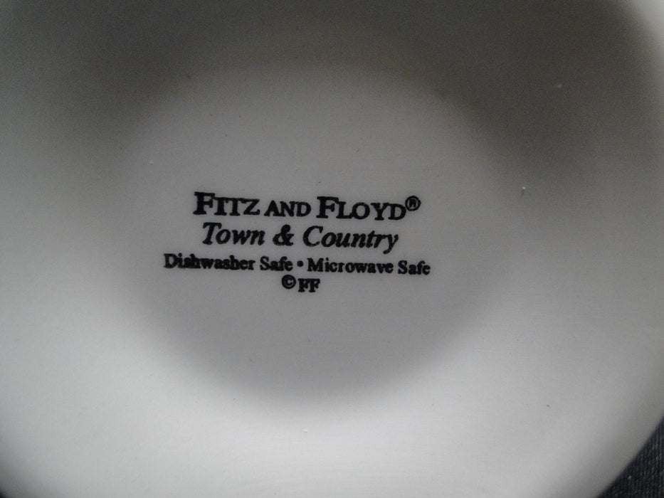 Fitz & Floyd Town and Country, Red Band: Mug (s), 4 1/2" Tall