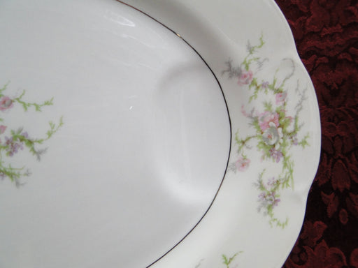 Haviland Rosalinde (New York), Floral: Oval Serving Platter, 14 1/8" x 11 1/8"