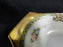 Meito Floral w/ Green Trim, Gold Edge: Oval Relish Dish, 8 1/4" x 5"