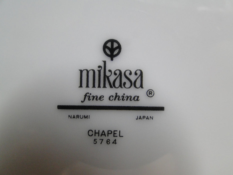 Mikasa Chapel, Green Bells on White, Platinum: Creamer / Cream Pitcher
